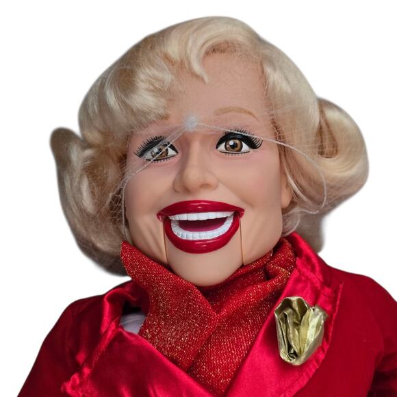 New Rare Carol Channing Ventriloquist Dummy Doll Puppet Goldberger Doll 30" Tall - Picture 4 of 8